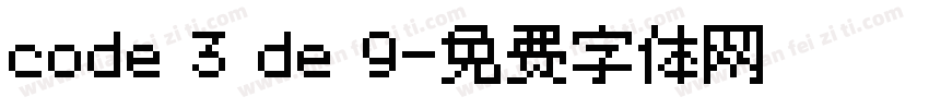 code 3 de 9字体转换